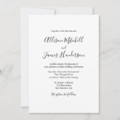 Minimalistische Eenvoudige Handgeschreven Script T Kaart (Voorkant)