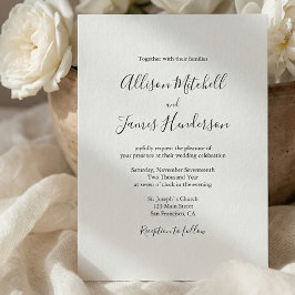 Minimalistische Eenvoudige Handgeschreven Script T Kaart