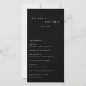 Minimalistische Eenvoudige Huwelijksceremonie Zwar (Voorkant)