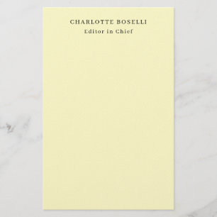 Minimalistische Eenvoudige Klassieke Professionele Briefpapier