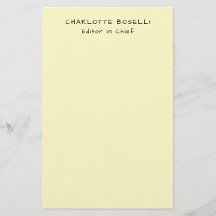 Minimalistische Eenvoudige Klassieke Professionele Briefpapier