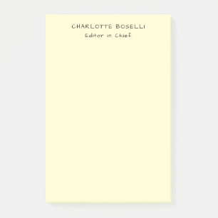 Minimalistische Eenvoudige Klassieke Professionele Post-it® Notes