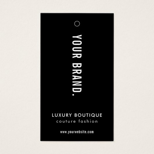 Minimalistische eenvoudige kleding Boutique Label  Visitekaartje (Voorkant)