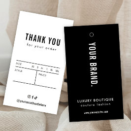 Minimalistische eenvoudige kleding Boutique Label Visitekaartje