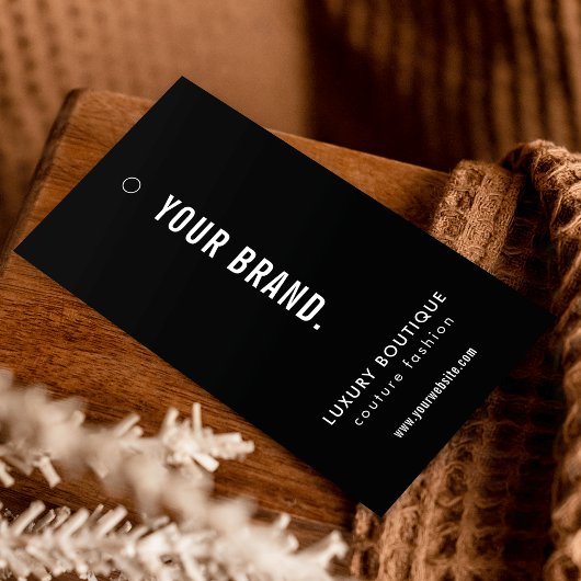 Minimalistische eenvoudige kleding Boutique Label  Visitekaartje