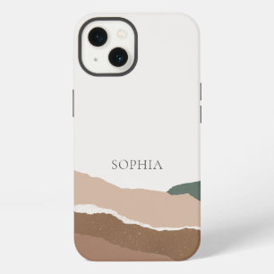 Minimalistische Eenvoudige Landschap Gescheurde Ra iPhone 13 Hoesje