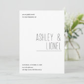 Minimalistische eenvoudige lay-out moderne foto br kaart (Staand voorkant)