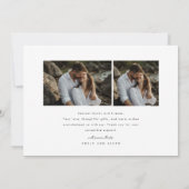 Minimalistische eenvoudige liefde en Bedankt trouw (Achterkant)