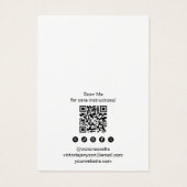 Minimalistische eenvoudige logo sieraden oorbel di visitekaartje (Achterkant)