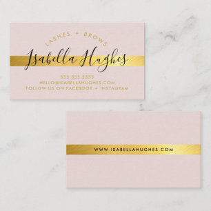MINIMALISTISCHE eenvoudige luxe faux gouden streep Visitekaartje