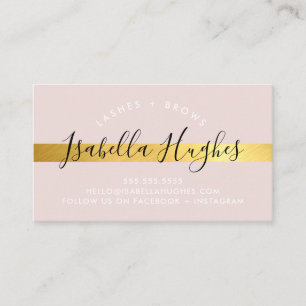 MINIMALISTISCHE eenvoudige luxe faux gouden streep Visitekaartje