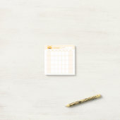 Minimalistische eenvoudige maandelijkse plannerkal post-it® notes (Op bureau)
