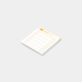 Minimalistische eenvoudige maandelijkse plannerkal post-it® notes (Schuin)