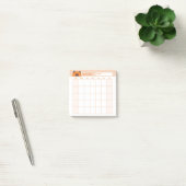 Minimalistische eenvoudige maandelijkse plannerkal post-it® notes (Kantoor)