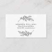 Minimalistische eenvoudige mama Kaart / mama visit Visitekaartje (Voorkant)