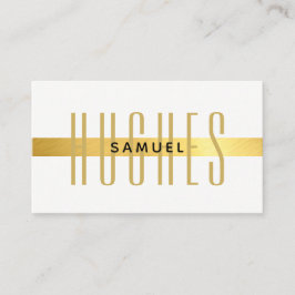 MINIMALISTISCHE eenvoudige mannelijke naam zwart & Visitekaartje