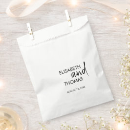 Minimalistische eenvoudige moderne elegante cadeau bedankzakje