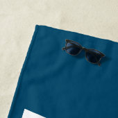 Minimalistische Eenvoudige Moderne Gepersonaliseer Strandlaken (In situ)