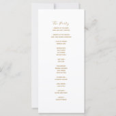 Minimalistische eenvoudige moderne huwelijksceremo (Achterkant)