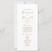 Minimalistische eenvoudige moderne huwelijksceremo (Voorkant)