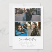 Minimalistische eenvoudige moderne klasse van 2024 kaart (Achterkant)