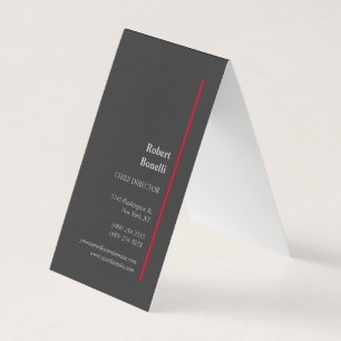 Minimalistische Eenvoudige Moderne Premium Zwart Visitekaartje