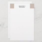 Minimalistische Eenvoudige Moderne Professionele Briefpapier (Voorkant / Achterkant)