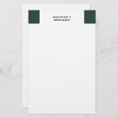 Minimalistische Eenvoudige Moderne Professionele Briefpapier (Voorkant / Achterkant)