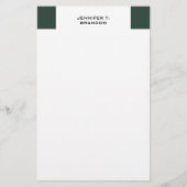 Minimalistische Eenvoudige Moderne Professionele Briefpapier (Voorkant)