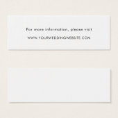 Minimalistische Eenvoudige Moderne Trouwwebsite Ka Mini Visitekaartjes (Voorkant /achterkant)