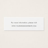 Minimalistische Eenvoudige Moderne Trouwwebsite Ka Mini Visitekaartjes (Voorkant)