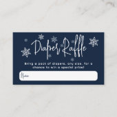 Minimalistische eenvoudige moderne winter Baby Boy Informatiekaartje (Voorkant)