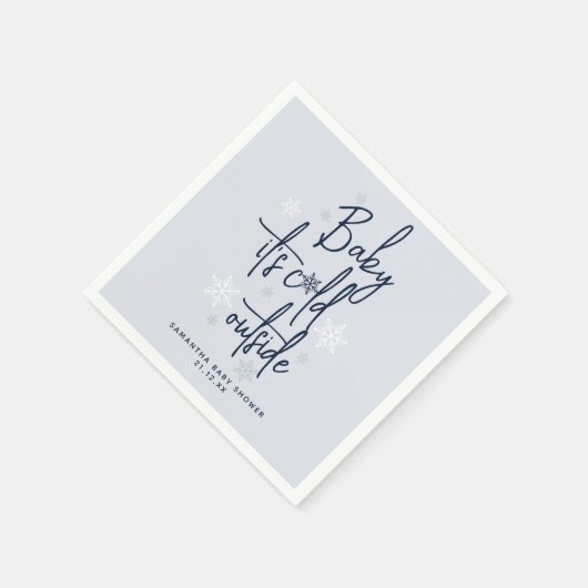 Minimalistische eenvoudige moderne winter Baby Boy Servet (Hoek)