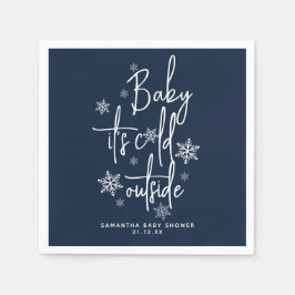 Minimalistische eenvoudige moderne winter Baby Boy Servet