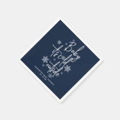 Minimalistische eenvoudige moderne winter Baby Boy Servet (Hoek)