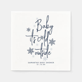 Minimalistische eenvoudige moderne winter Baby Boy Servet