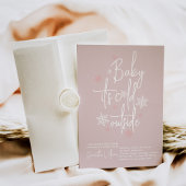 Minimalistische eenvoudige moderne winter Baby Gir Kaart