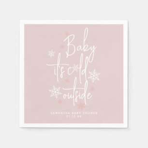 Minimalistische eenvoudige moderne winter Baby Gir Servet