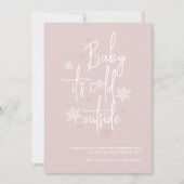 Minimalistische eenvoudige moderne winter Baby mei Bedankkaart (Voorkant)