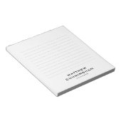 Minimalistische eenvoudige, moderne zakelijke tite notitieblok (Schuin)