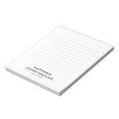 Minimalistische eenvoudige, moderne zakelijke tite notitieblok (Linkerzijde)