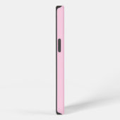 Minimalistische Eenvoudige Mooie Roze Script Monog iPhone Hoesje (Rechterkant)