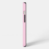 Minimalistische Eenvoudige Mooie Roze Script Monog iPhone Hoesje (Linkerkant)
