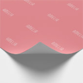 Minimalistische Eenvoudige Naam Zakelijk Cadeaupapier (Hoek)