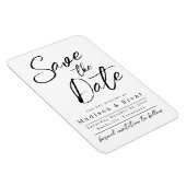 Minimalistische eenvoudige niet foto bruiloft aank magneet (Rechterzijde)