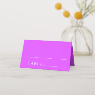 Minimalistische eenvoudige paarse babyshower plaat plaatskaartje