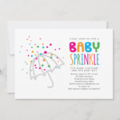 Minimalistische Eenvoudige Paraplu Moderne Baby Sp Kaart (Voorkant)