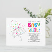 Minimalistische Eenvoudige Paraplu Moderne Baby Sp Kaart (Staand voorkant)