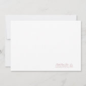 Minimalistische Eenvoudige Paraplu Moderne Baby Sp Kaart (Achterkant)