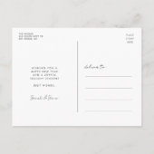 Minimalistische eenvoudige Peace out 2025 Nieuwjaa Briefkaart (Achterkant)